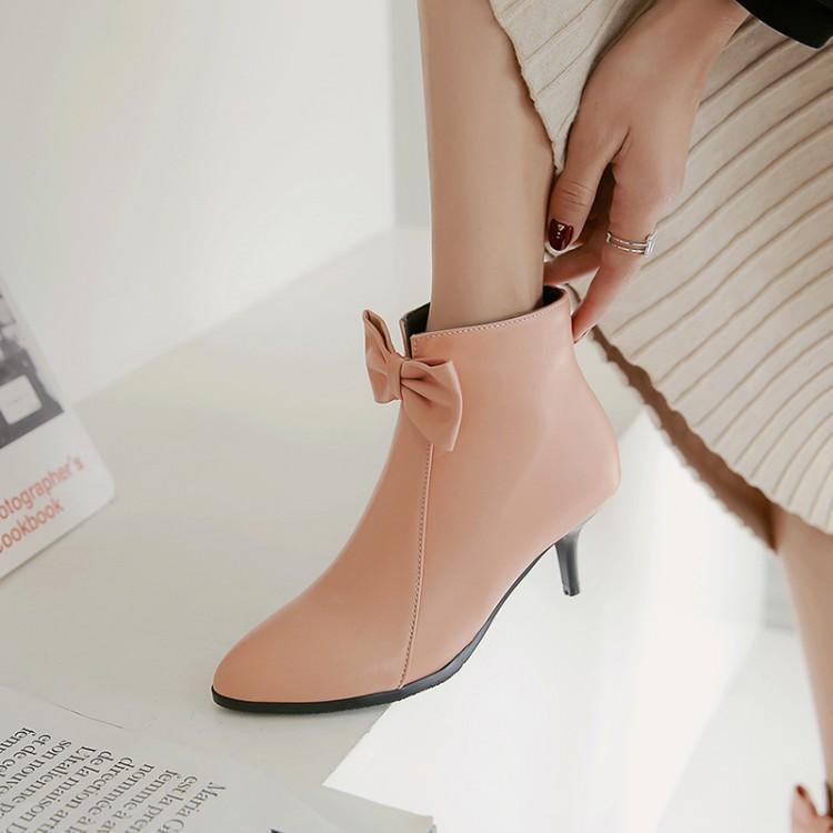 Women's shoes wedding shoes knight boots ankle boots - Image 3