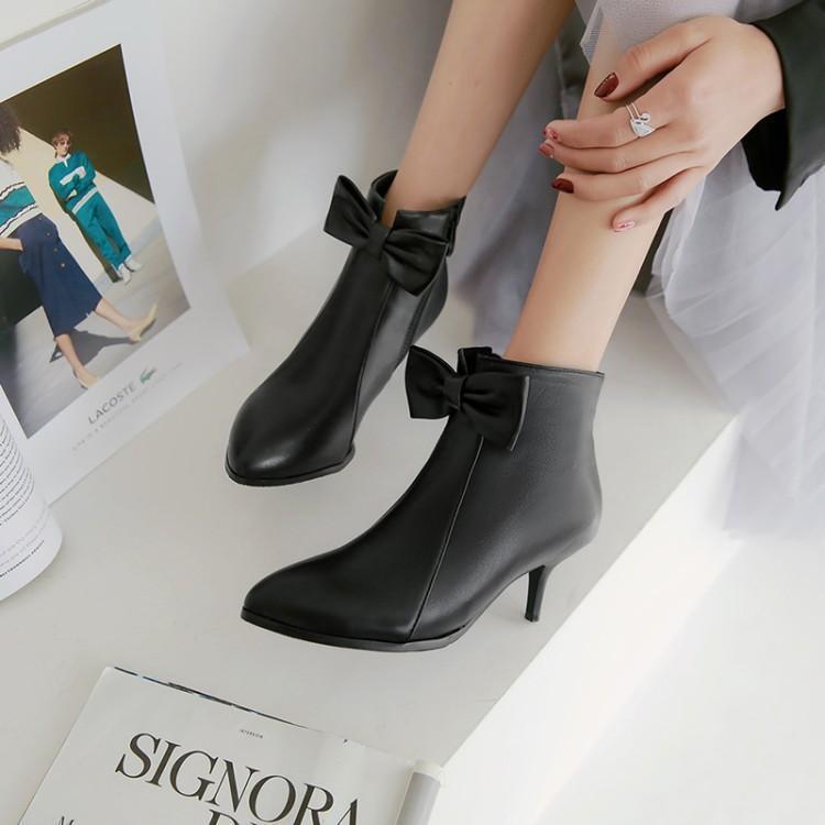 Women's shoes wedding shoes knight boots ankle boots - Image 2