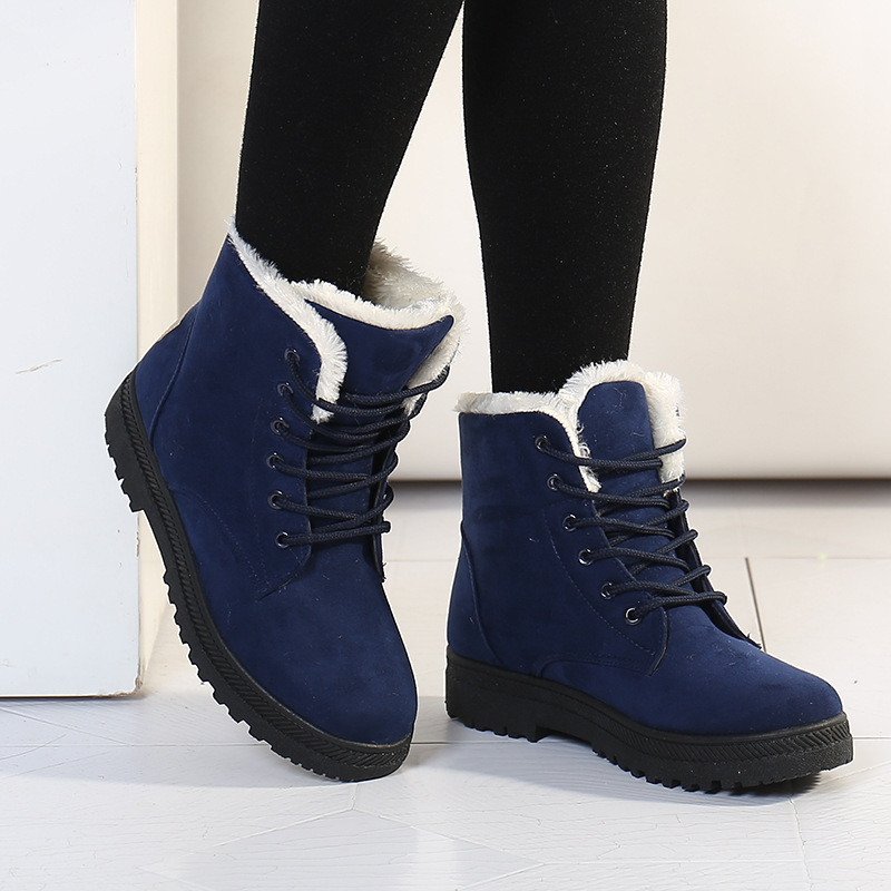 Winter Snow Boots With Warm Plush Ankle Boots For Women Shoes - Image 8