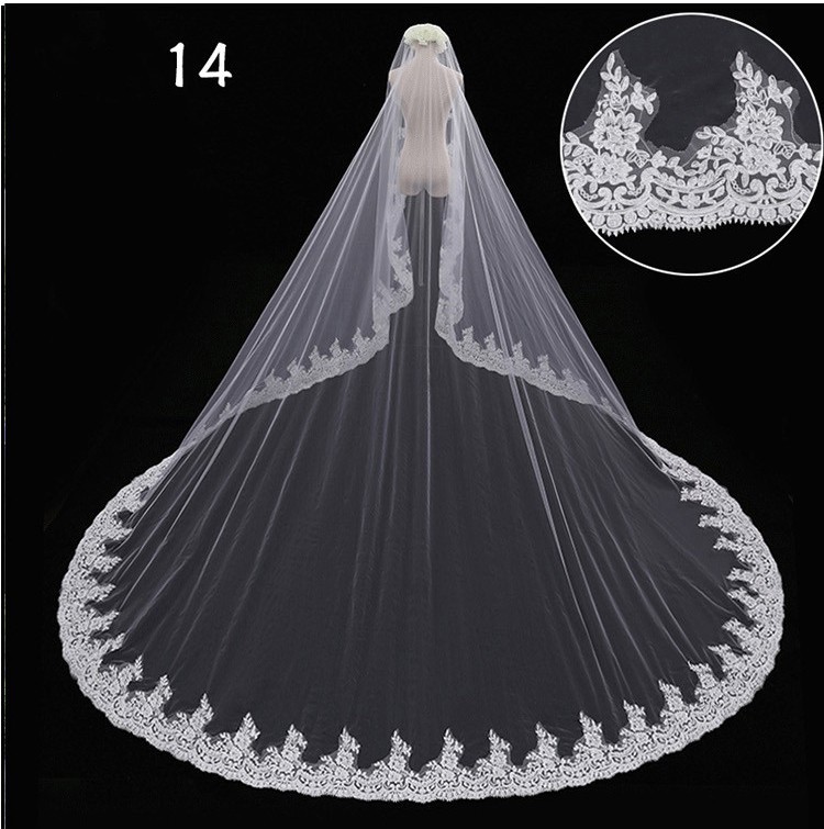 Bridal Wedding Dress Long Tail Luxury Super Fairy Wedding Veil - Image 4