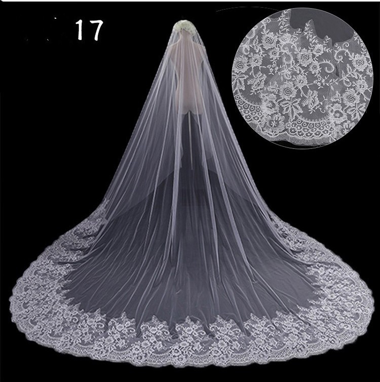 Bridal Wedding Dress Long Tail Luxury Super Fairy Wedding Veil - Image 3