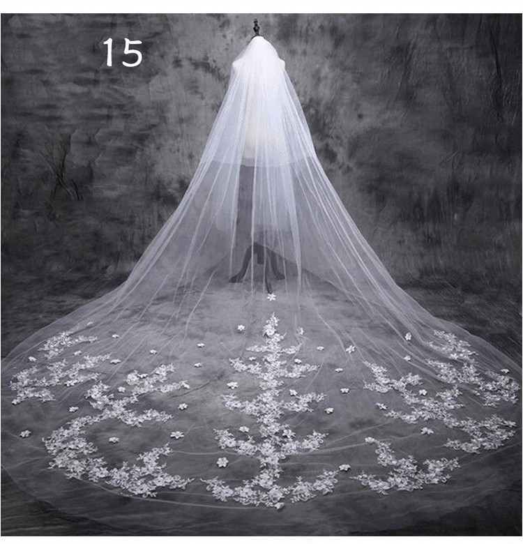 Bridal Wedding Dress Long Tail Luxury Super Fairy Wedding Veil - Image 9